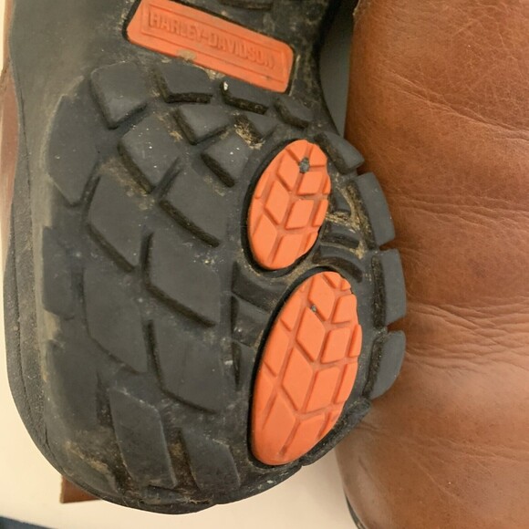 HARLEY DAVIDSON MEN'S SIZE 8 LEATHER LOAFERS SLIP ON SHOES - Picture 5 of 8